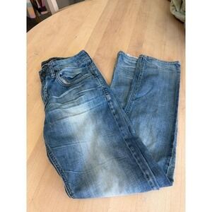 Buffalo David Bitton Mens Straight Leg Jeans Medium Wash Blue Denim 32x32